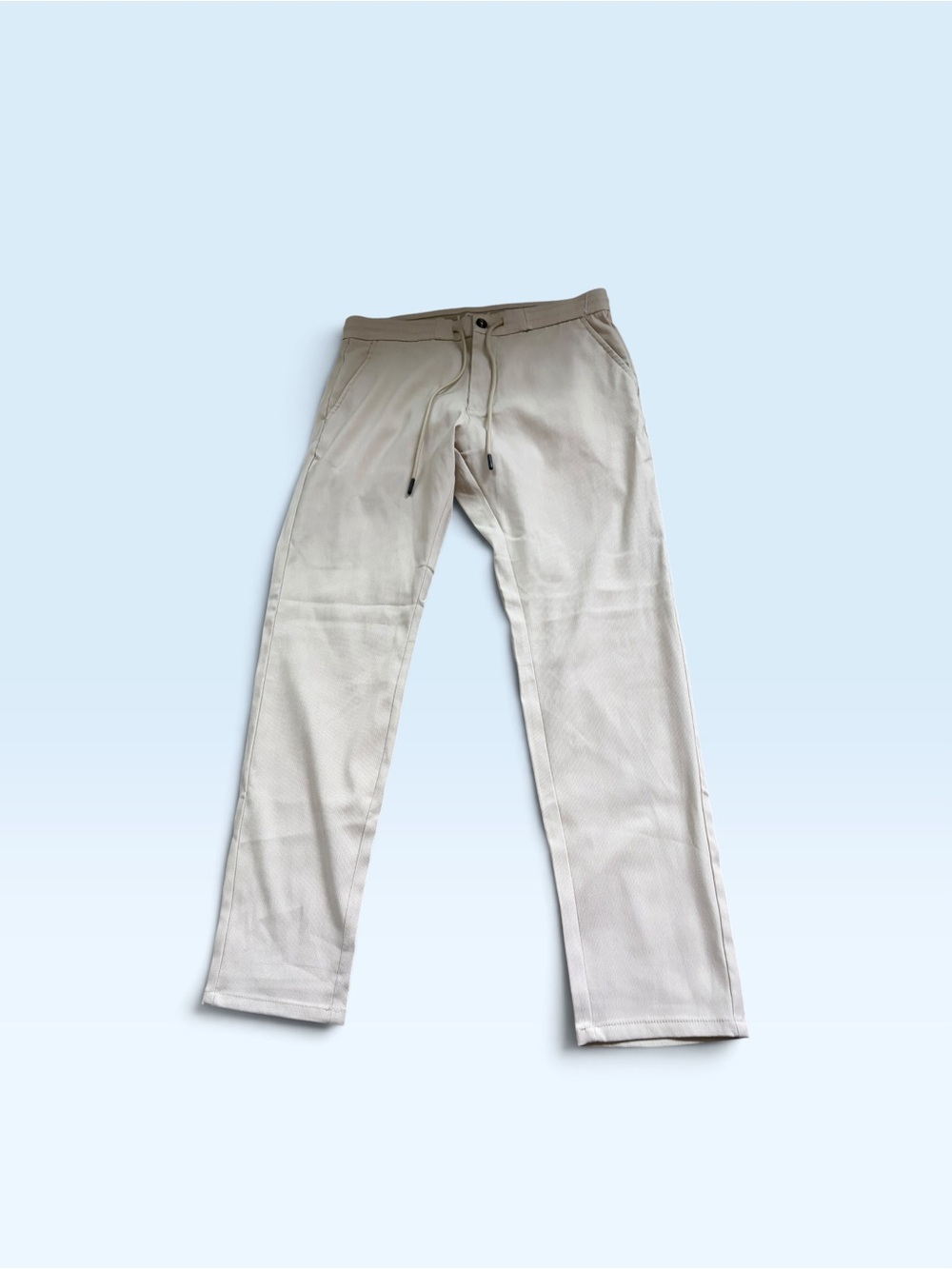 Projek Raw Men's Casual Drawstring Pants in Light Beige size X L